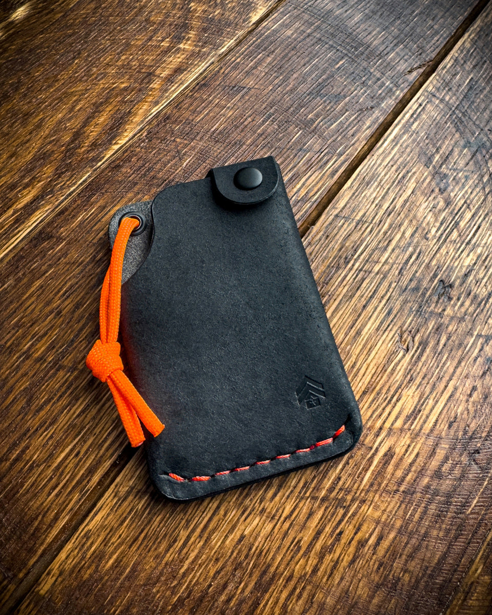 Hitchhiker Wallet - Blaze Orange – Wildr Goods Co.